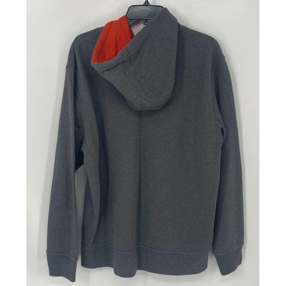 THE‎ NORTH FACE Gray Pullover Hoodie XL Orange Logo Classic